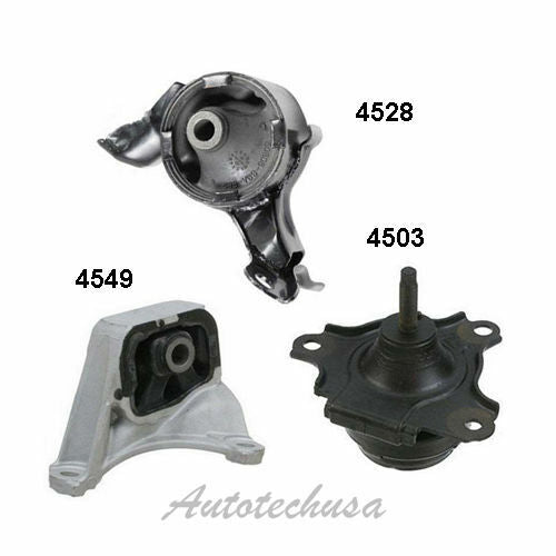 M607 Moteur & Trans Montage 3PCS Pour 02-06 Acura Rsx 2.0L Pour Manuel Trans