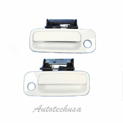 00-04 For Toyota Avalon Front Pair 040 White Outside Exterior Door Handle DS115
