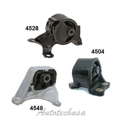 M566 Engine Motor & Trans Mount 3PCS For 03-11 Honda Element 2.4L Manual Trans