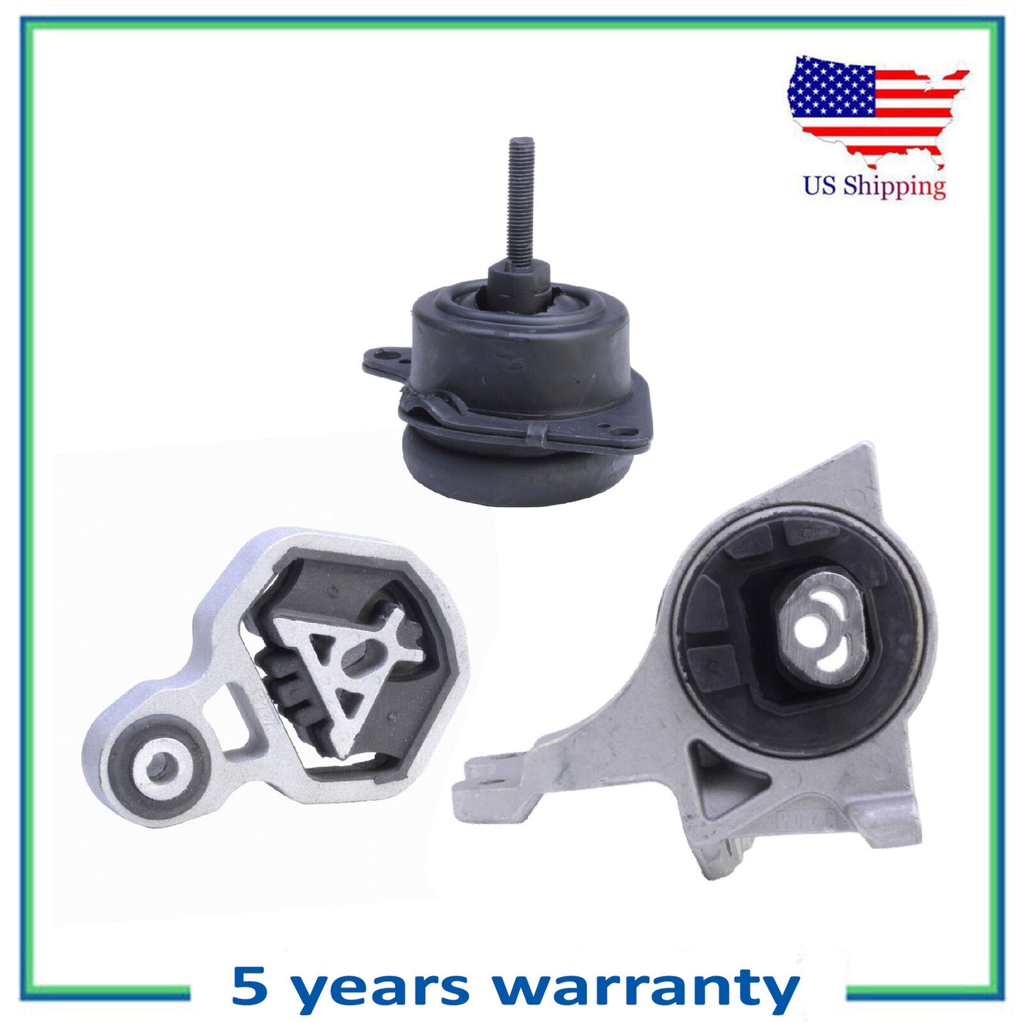 Juego 3PCS MotorKing Motor & Auto Trans. Montaje Para 13-15 Lincoln Mkt 2.0L