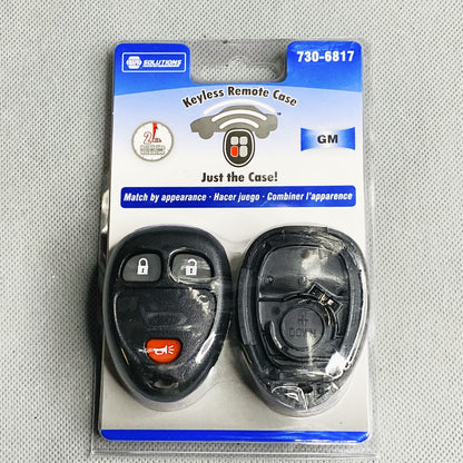 NAPA-SOLUTIONS Keyless Remote Case 730-6817 For Buick Chevrolet Pontiac Saturn