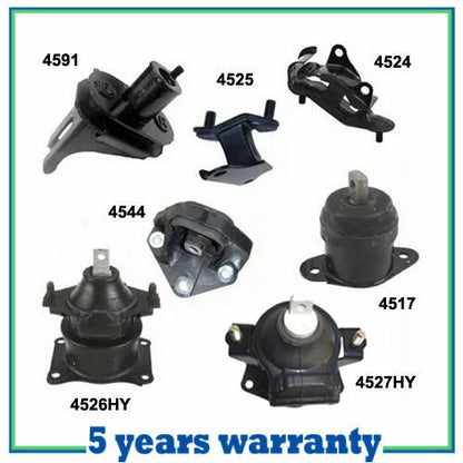 M367 Engine Motor & Trans Mount For 03-07 Honda Accord 3.0L 7PCS for Auto Trans