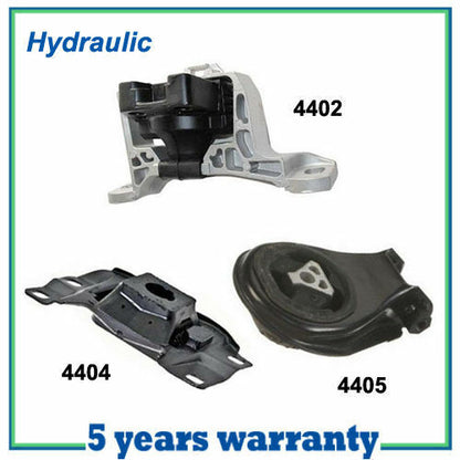 M097 Engine Motor & Trans Mount Set 3PCS For 2004-2009 Mazda 3 2.0L - Hydraulic