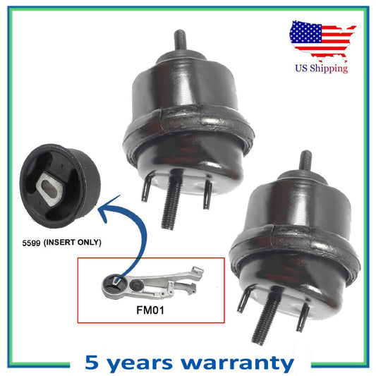 3PCS Upper Torque Strut Bushing & Front Left & Trans Mount For 05-07 Montego