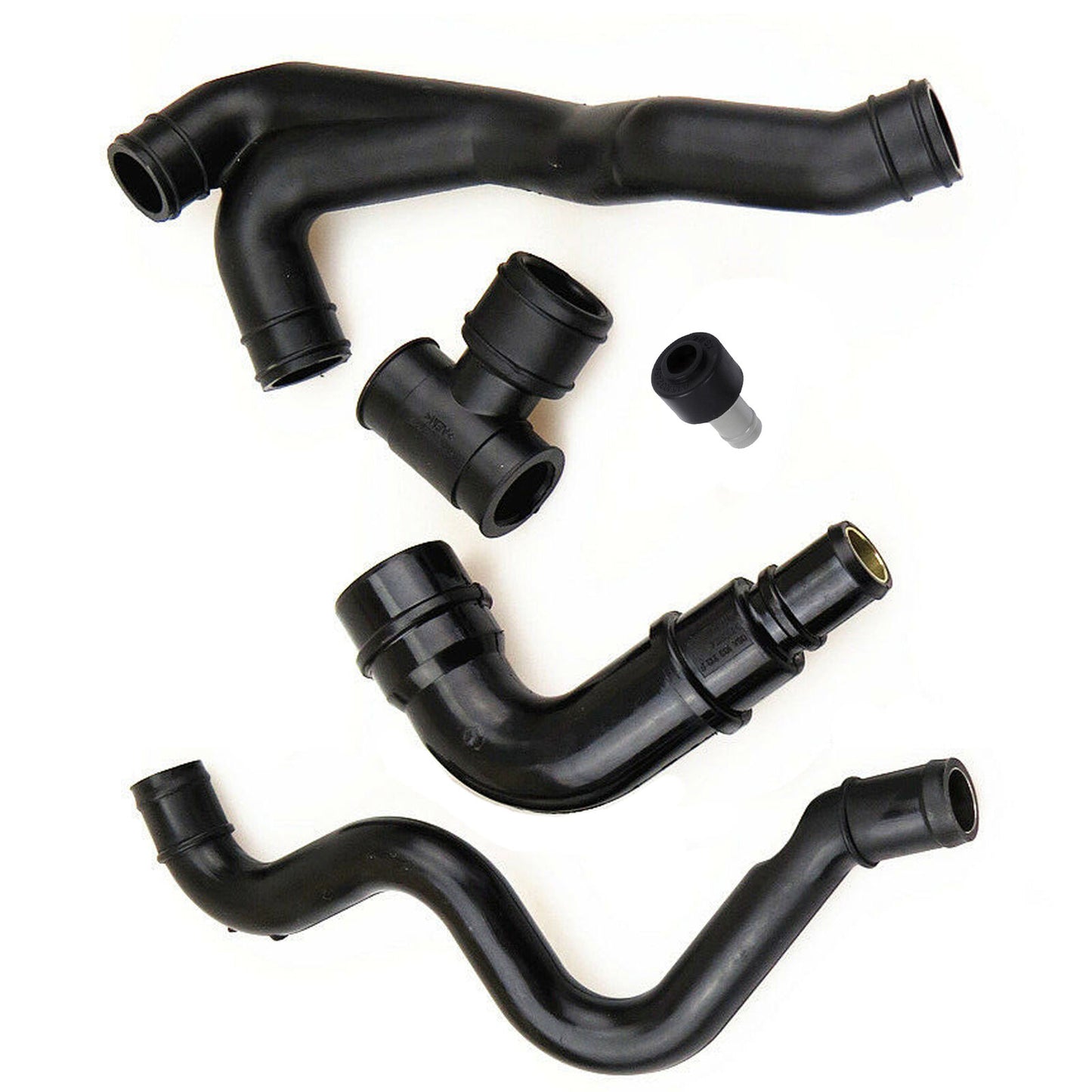 Set 5PCS Engine Crankcase Breather Hose Pipe For New Audi TT VW Golf Jetta 1.8L