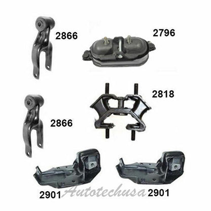M778 Engine Motor & Trans Mount Set 6PCS For 1997-2005 Buick Century 3.1L New