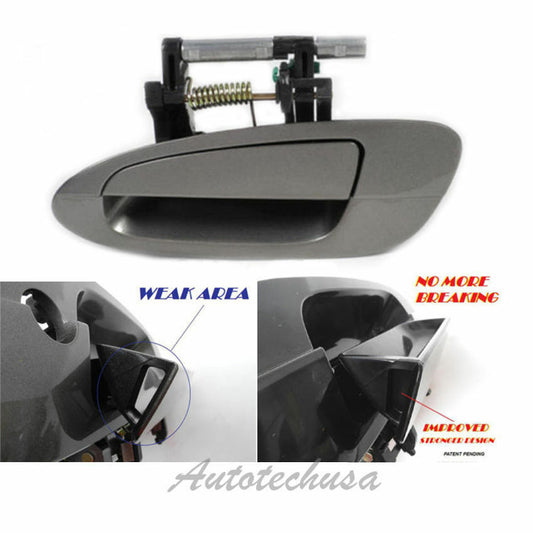 NoMoreBraking For Nissan Altima Outside Door Handle B3781 RL PEWTER Brown KY2