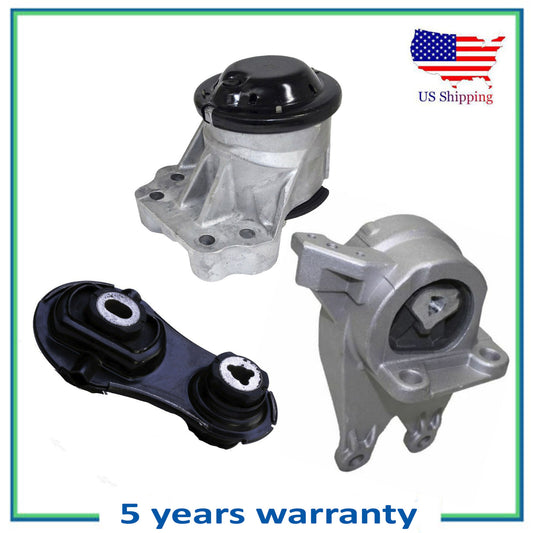 3PCS Torque Strut, Engine Motor & Auto Trans Mount w/o Bracke For Ford Explorer