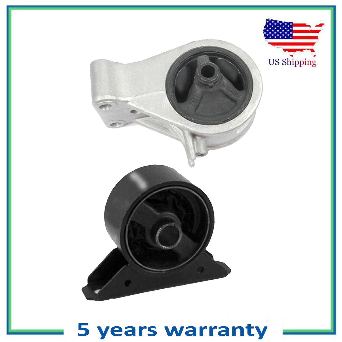 2PCS Engine Motor Mount For 1999-2002 Mitsubishi Mirage 1.5L 6688 6697