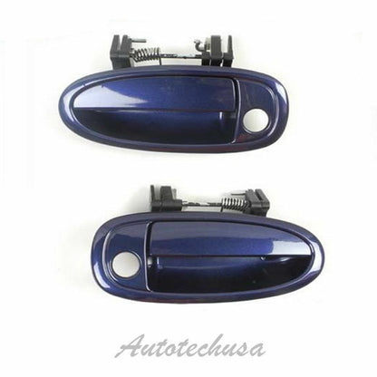 95-99 For Avalon Front Pair 8L3 Blue Velvet Pearl Outside Door Handle DS283