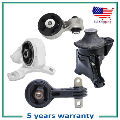 4PCS Moteur & Couple Amortisseur Montage Avec / O Support Pour 2006-2011 Honda