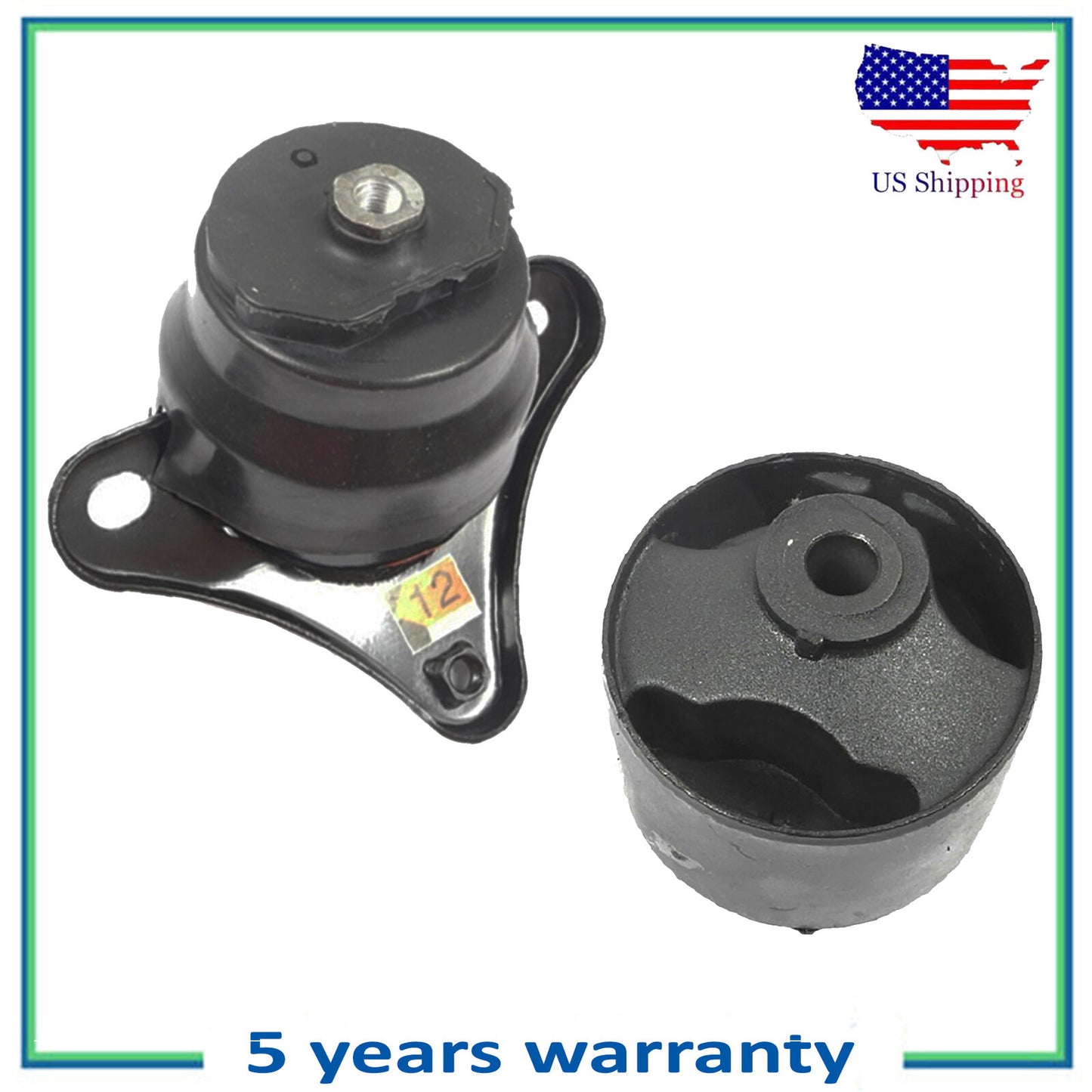 2PCS Moteur Montage Moteur Auto Trans Pour 1992-1993 Toyota Camry 3.0L 7253 6251