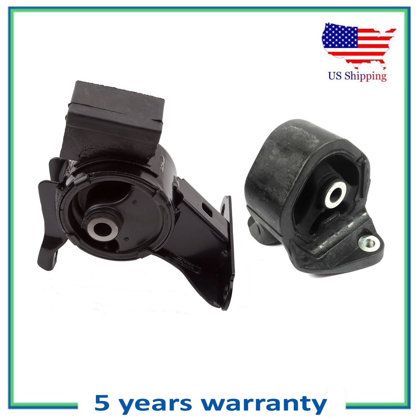 Rear Engine Motor & Trans. Mount Auto 2PCS Set For 2003-2011 Honda Element 2.4L