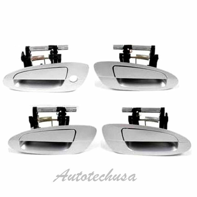 Para 02-06 Nissan Altima Exterior 4 Piezas Juego K12 Plateado Motorking Puerta