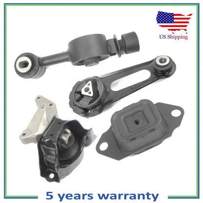 Set 4 PCS Engine Motor & Transmission Mount For 2014-2018 Nissan Versa Not 1.6L