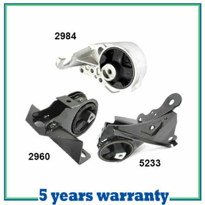 M780 Engine & Trans Mount Set 3PCS For 1996-2000 Dodge Grand Caravan 3.3L 3.8L