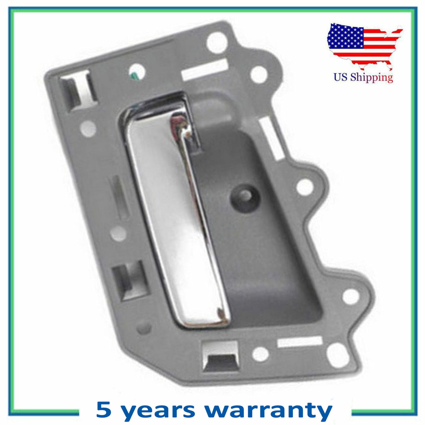 Rear Left Interior Door Handle For 2005-2011 Jeep Grand Cherokee Gray Chrome