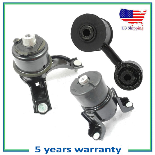 3PCS Motor & Torque Strut Mount For 2002-2006 Toyota Camry Solara 2.4L Standard