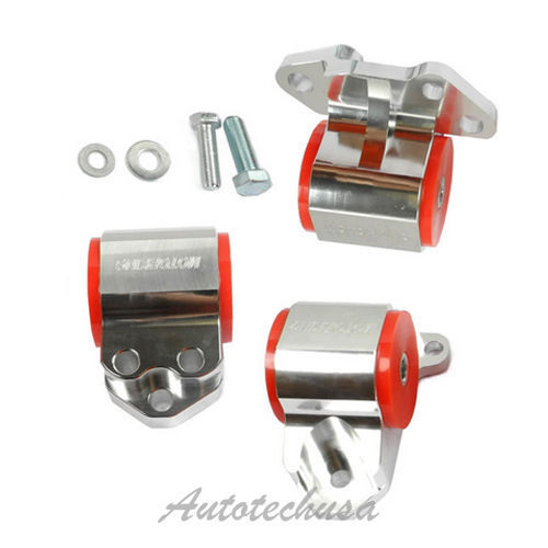 Para 94-01 Acura Integra & 92-95 Civic B&d Motor Montaje Juego Billet Aluminio