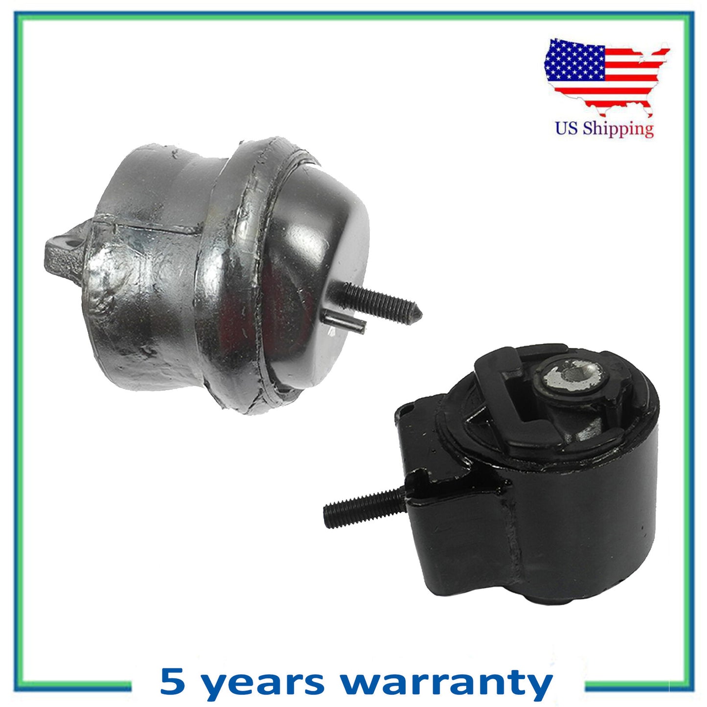 2PCS Engine Motor & Trans Mount For 03-06 Mitsubishi Outlander 2.4L 4640 4641 AT