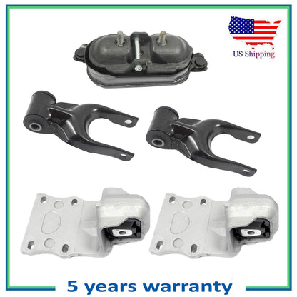 5PCS Engine Motor & Trans Mount For Saturn 05-06 Relay 3.5L 06-07 relay 3.9L