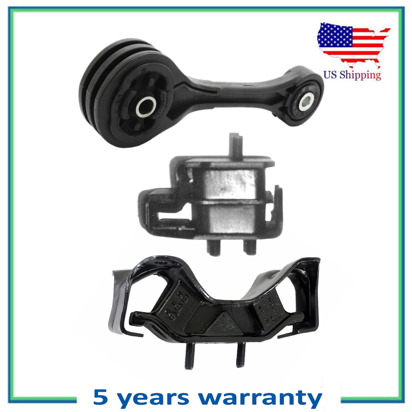 Set 3 Engine Motor & Manual Trans Mount For 99-03 Subaru Impreza 2.0L 2.2L 2.5L