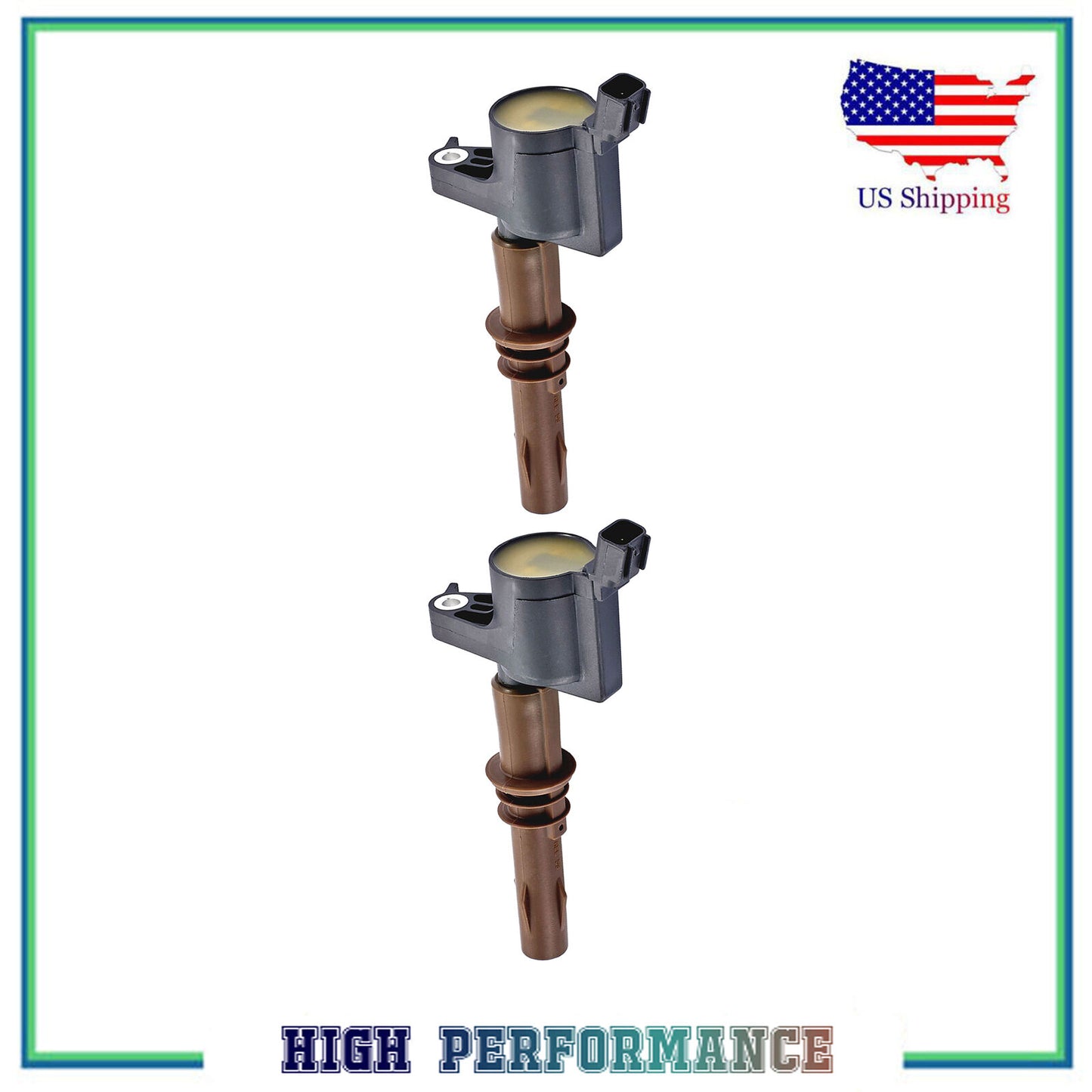 Set 2 Ignition Coil For FD509 DG521 C1659 Ford Lincoln Mercury 4.6L 5.4L 6.8 6.7