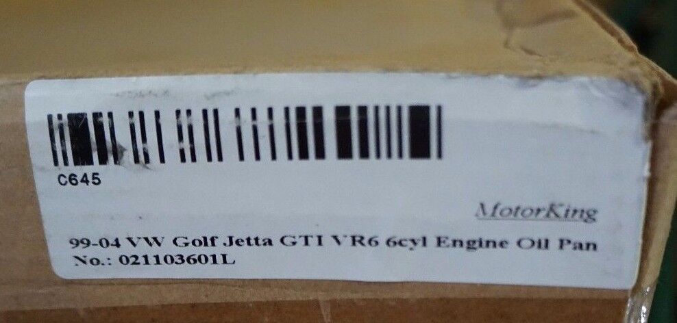 99-04 Volkswagen Gti Golf VR6 Motor Aceite Pan