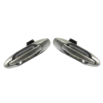 Rear Pair Outside Door Handle For 1D6 Silver Sky Metallic Toyota Tundra Sequoia