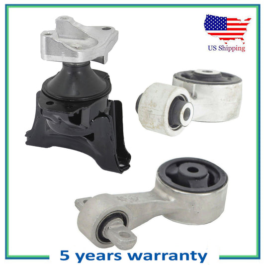 Set 3PCS Engine Motor & Torque Strut Mount For 06-11 Acura CSX Honda Civic 2.0L
