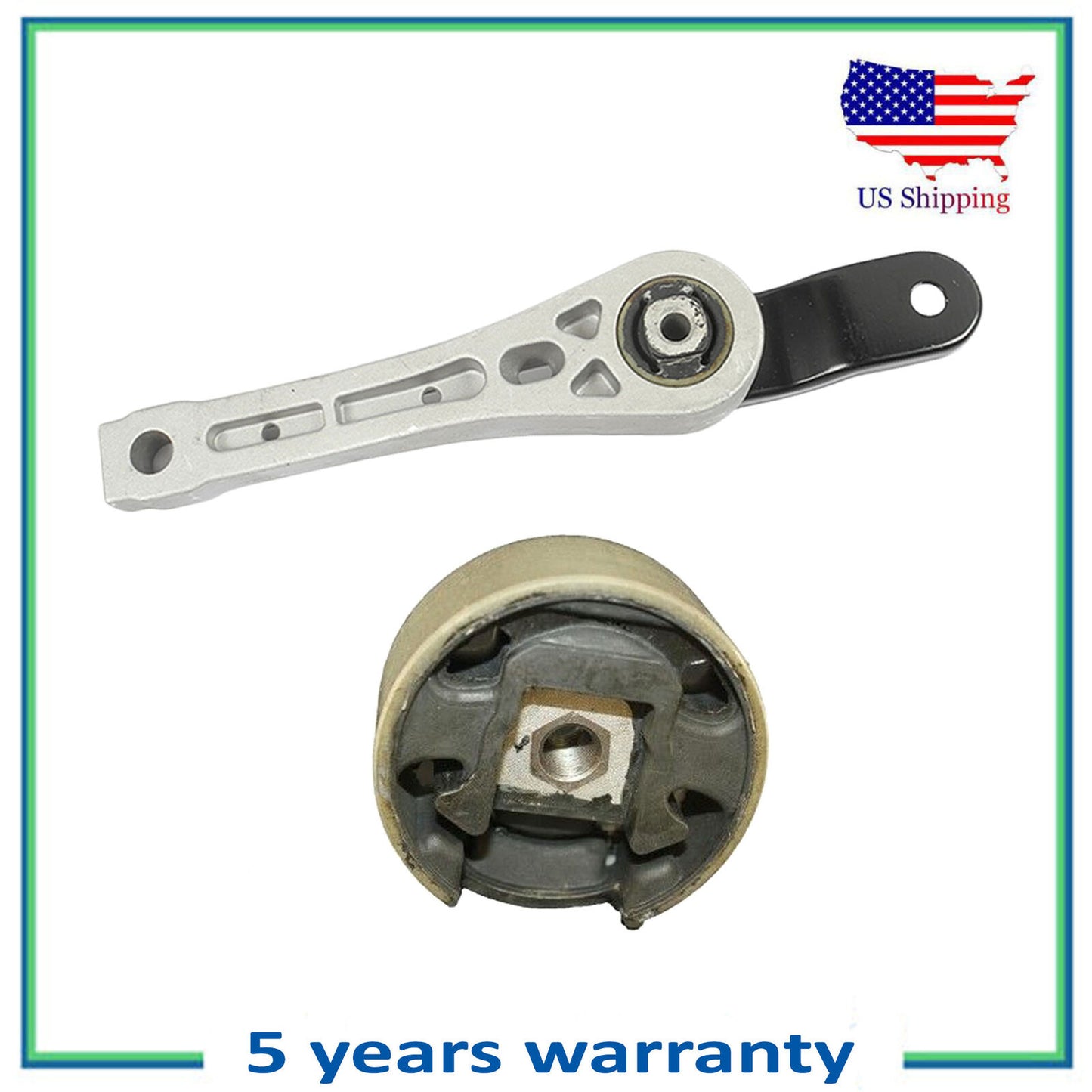 2PCS Manual Engine Motor Mount For 2010-2014 Volkswagen GTI 2.0L 6969 6962