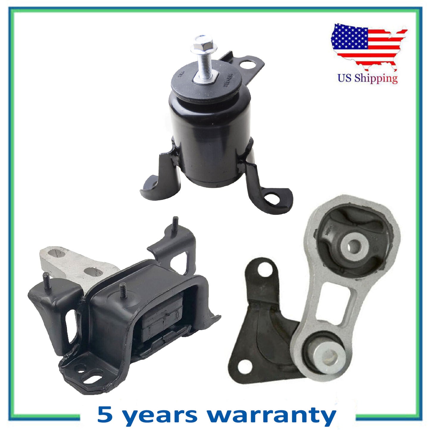 Motore & Trans Montante Set 3PCS. 2011-2017 per Ford Fiesta 1.6L per Manuale