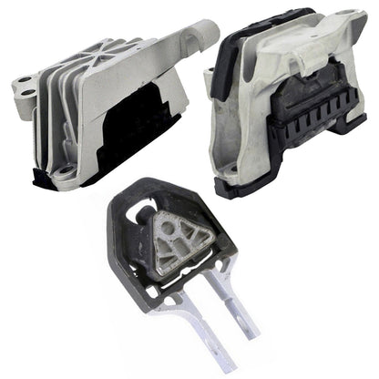 Set 3PCS Front, Rear Engine Motor & Auto Trans. Mount For 13-16 Dodge Dart 2.4L