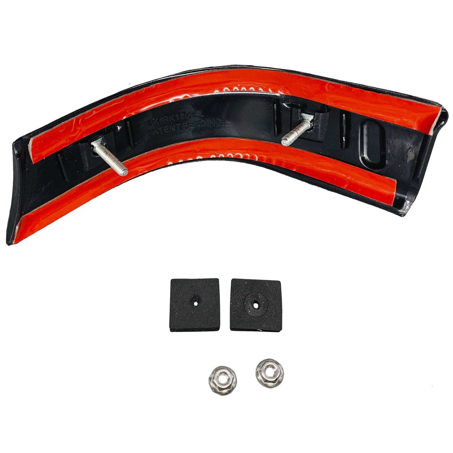 UPGRADED Roof Corner Molding Trim For Ford 2008-2016 Super Duty FL Red Pair Set