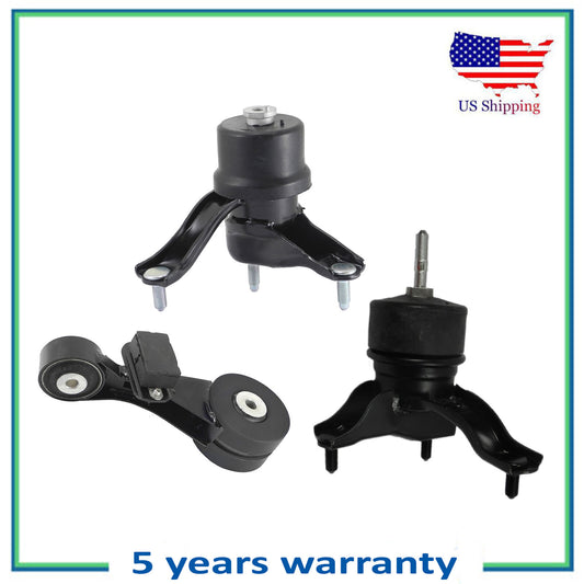 Set 3 Engine Motor & Trans Mount Polyurethane For 12-17 Toyota Camry 2.5L Hybrid