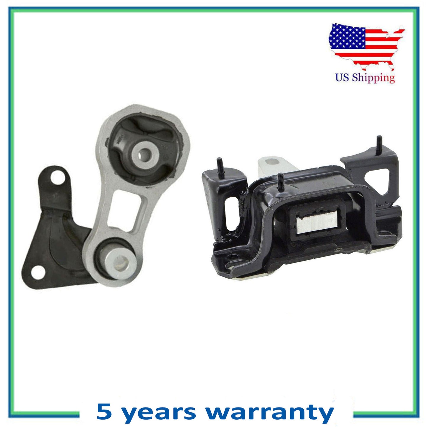 Set 2Pcs Motore & Trans Montante Per 2011-2016 Ford Fiesta 1.6L