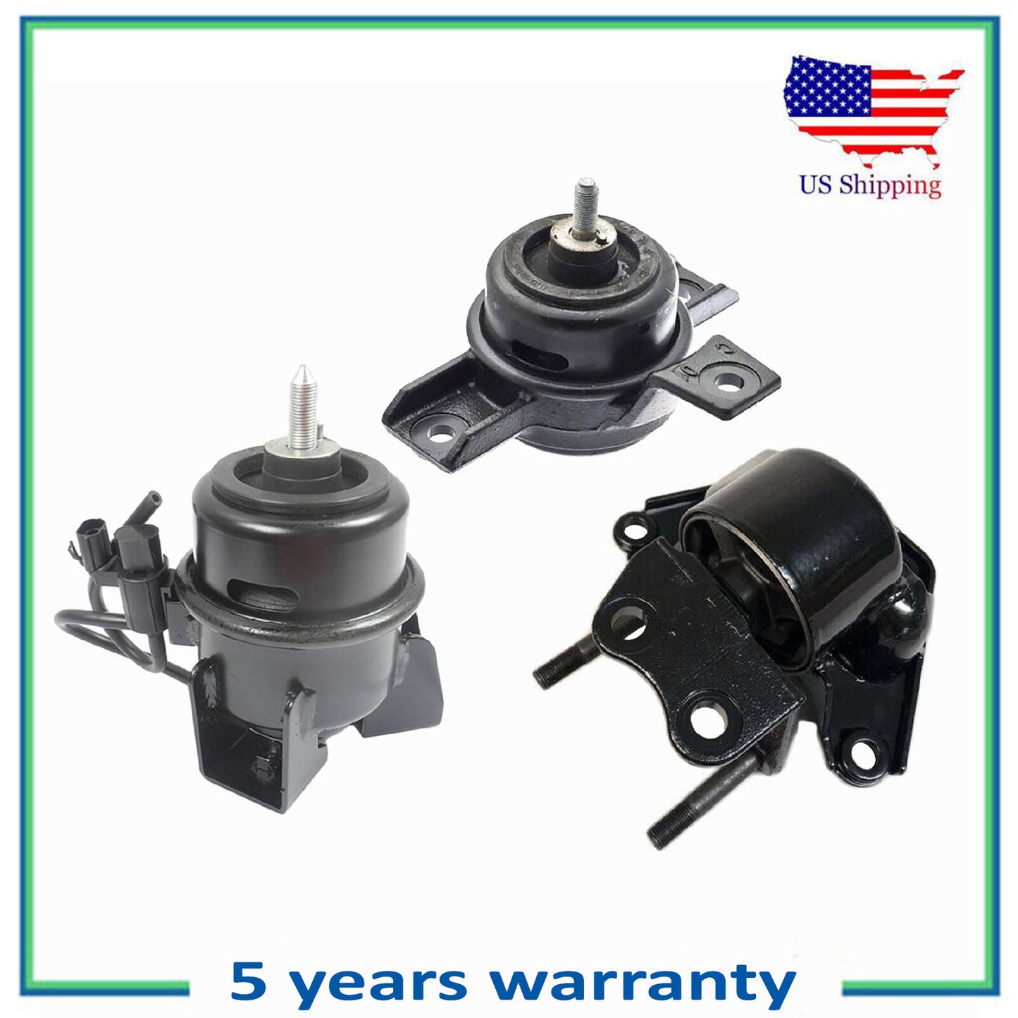 Juego 3Pcs Motor & Trans Montaje MotorKing Para 07-09 Hyundai Santa Fe 3.3L