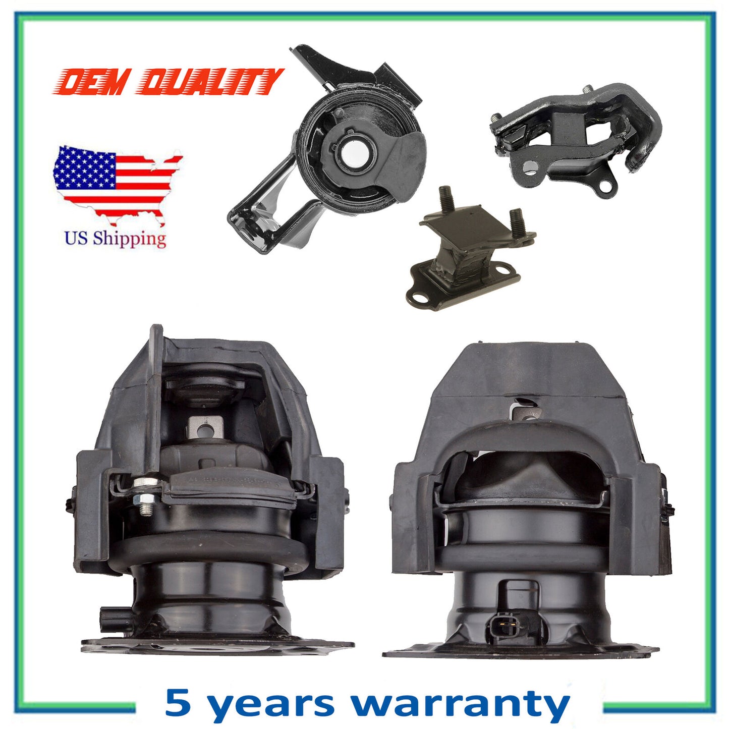 M378 Motor & Trans Mount For 2005-2006 Honda Odyssey 3.5L Touring EX-L Set 5PCS