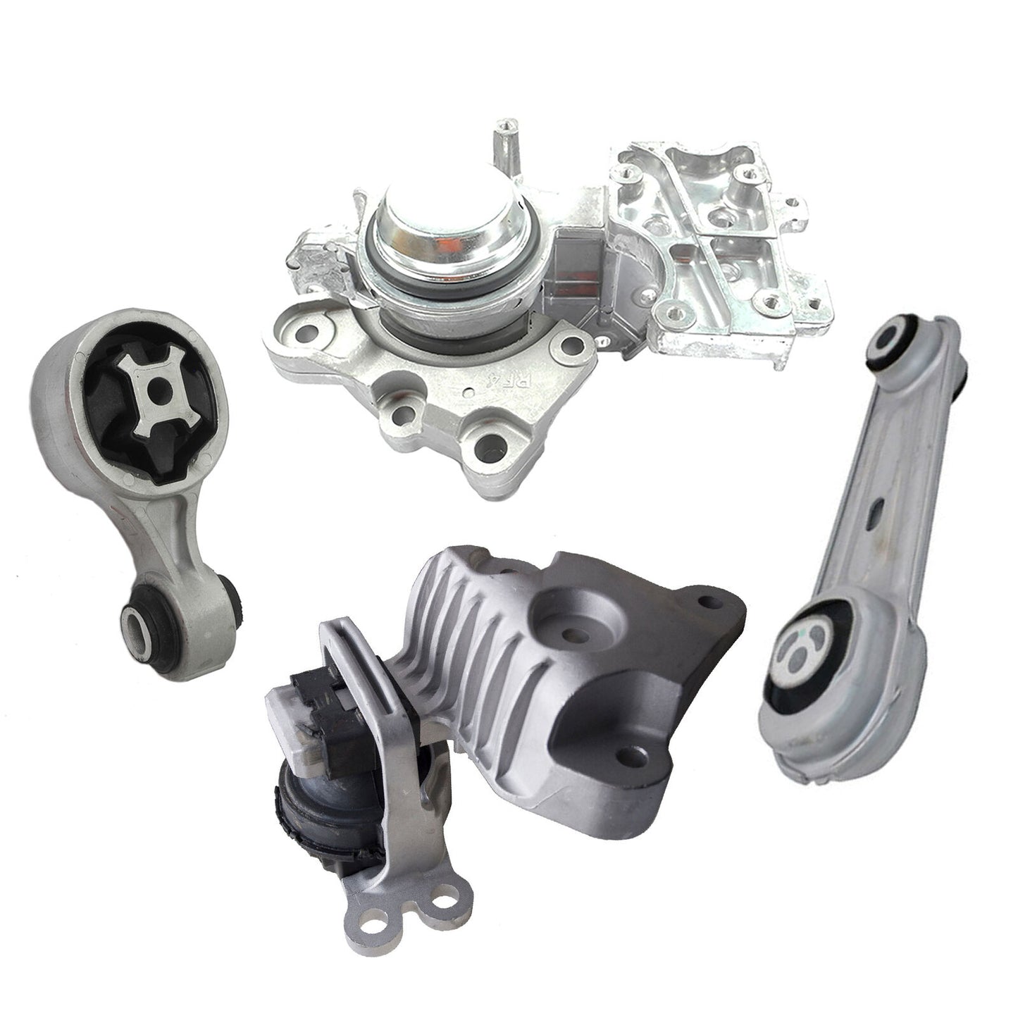 Set 4 pcs Engine Motor & Trans Mount Motorking For 14-19 Nissan Rogue 2.5L 4WD