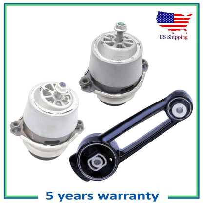 Set 3PCS Engine Motor & Torque Strut Mount For 03-2010 Porsche Cayenne 4.5L 4.8L