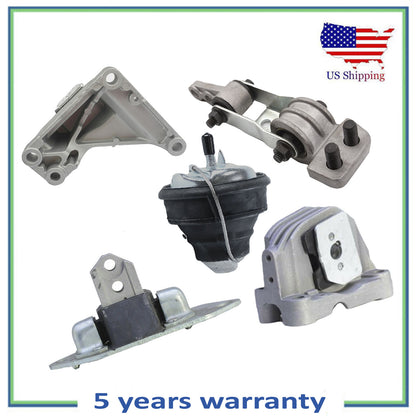 Set 6PCS Engine Motor & Trans Mount MotorKing For 2001-2008 Volvo S60 2.3L 2.4L