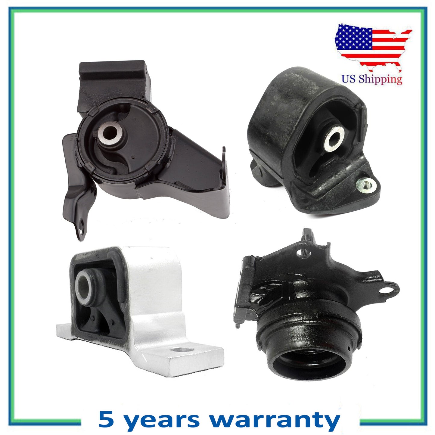 Juego 4PCS Motor & Transmisión Montaje Auto Para 2003-2006 Honda Element 2.4L