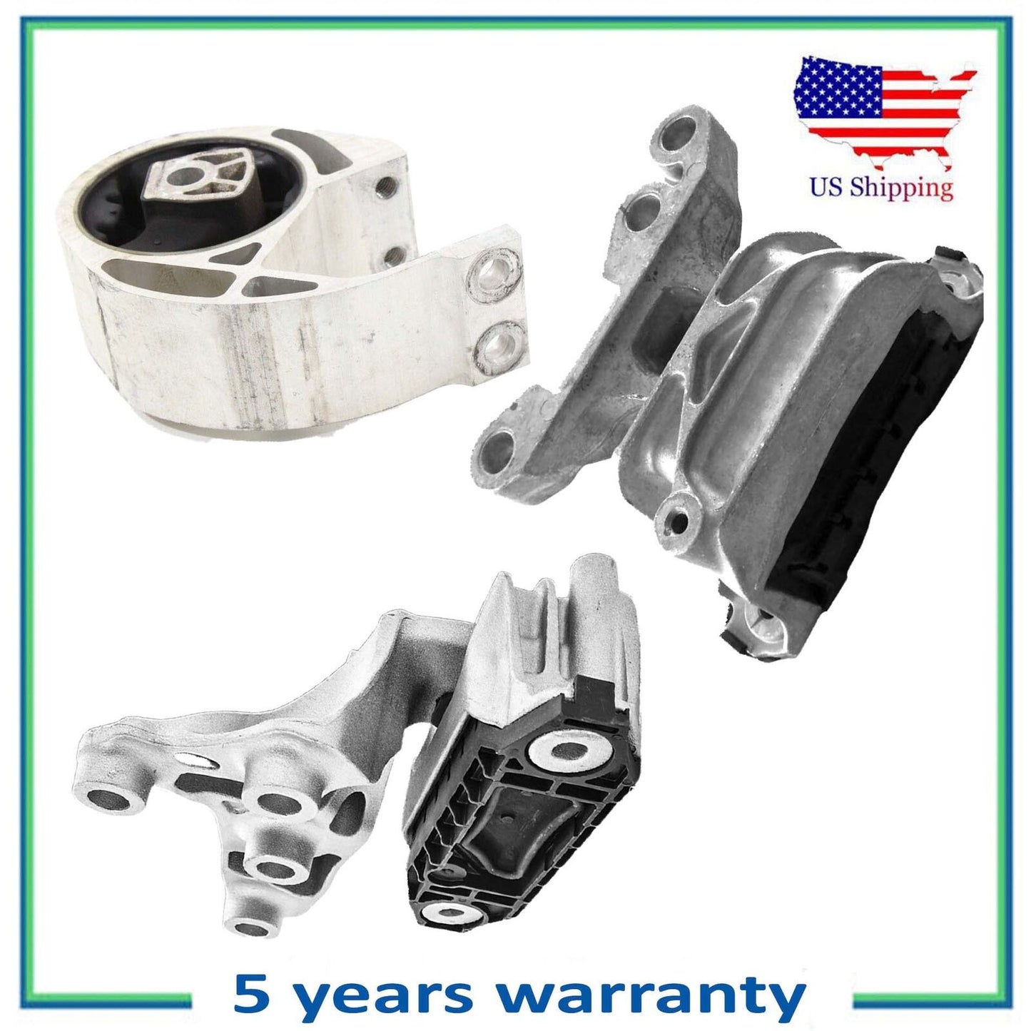 3PCS Moteur Montage & Automatique Trans Supports Pour 18-20 Buick Enclave 3.6L