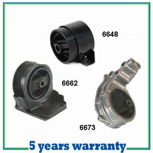Per 94-98 Mitsubishi Galant 2.4L Motore Montante Set 3PCS 6648 6673 6662