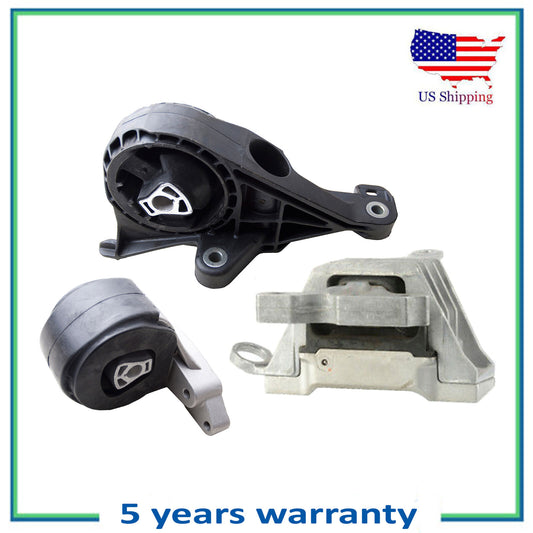 3PCS Engine Motor & Automatic Transmission Mount For 14-17 Buick Regal