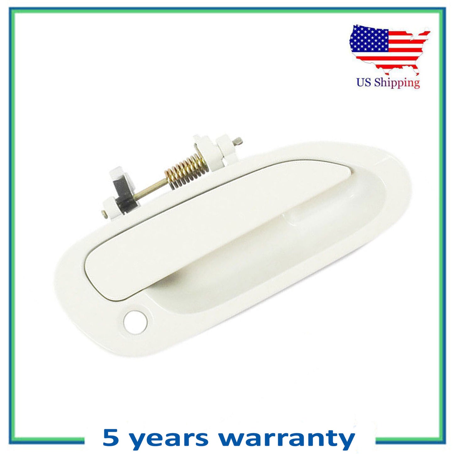 Front Right Outside Door Handle For 1998-2002 Honda Accord NH578 Taffeta White