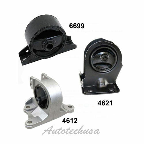 M870 ENGINE MOTOR & TRANS MOUNT 3PCS w/ AT FOR 1999-2003 MITSUBISHI GALANT 2.4L