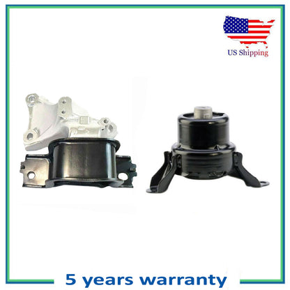 Set 2PCS MotorKing Engine Motor & Manual Trans Mount For 15-17 Honda Fit 1.5L LX
