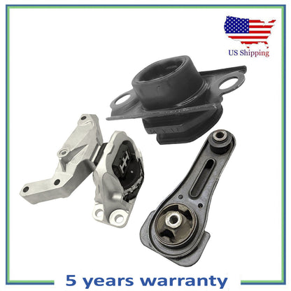 Set 3PCS Engine Motor & Auto Trans Mount For Nissan 17-22 Kicks 20-21 Versa 1.6L