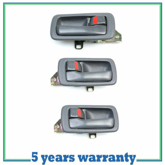 92-96 For Toyota Camry Left & Right Interior Door Handle GRAY SET OF 3 DS69